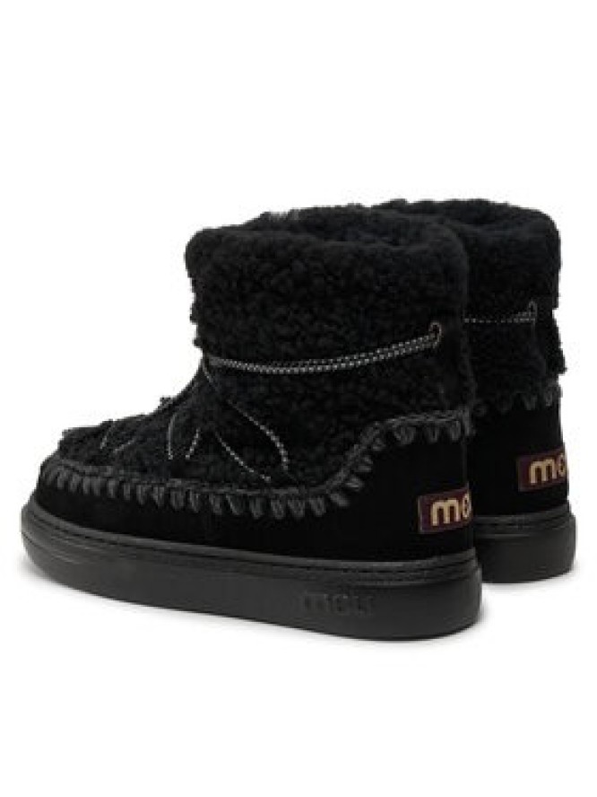 Mou Śniegowce Eskimo Sneaker Bold Scoub Lace FW411012A Czarny