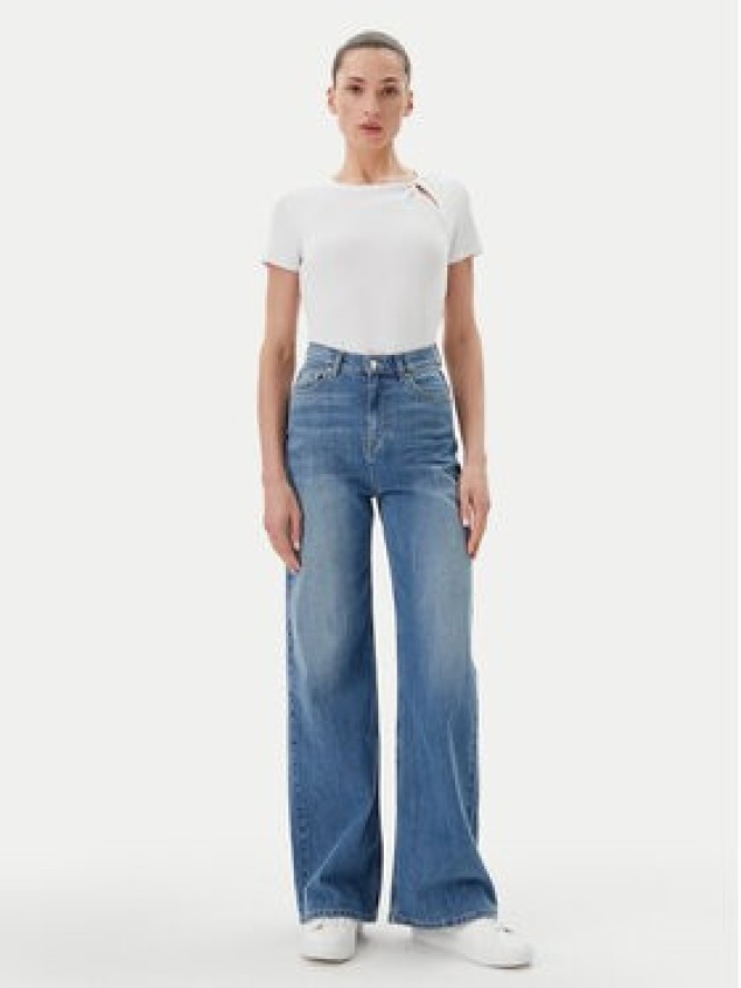 DKNY T-Shirt P51H8APJ Biały Regular Fit