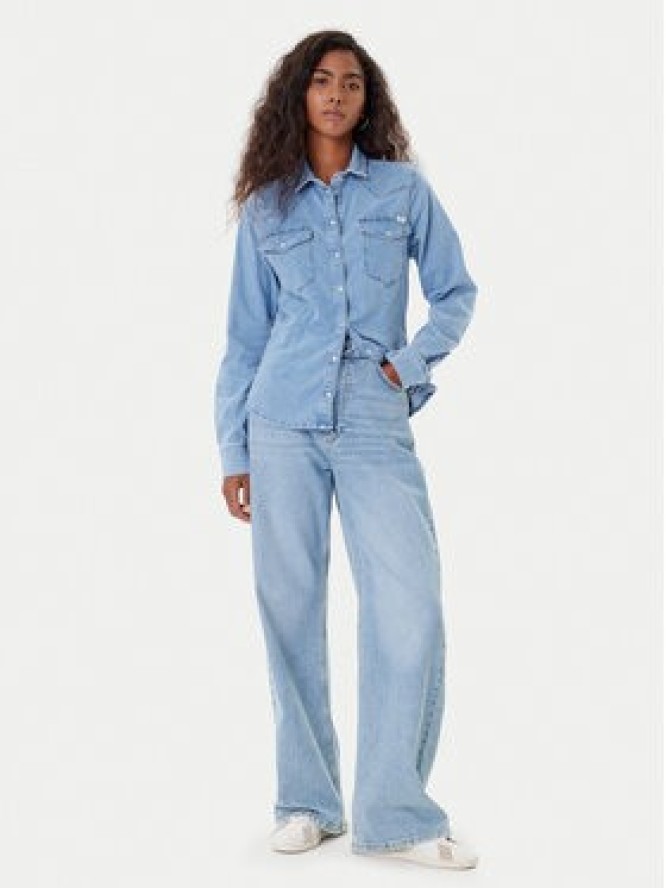 Mustang Koszula jeansowa Cody 1016935 Niebieski Slim Fit