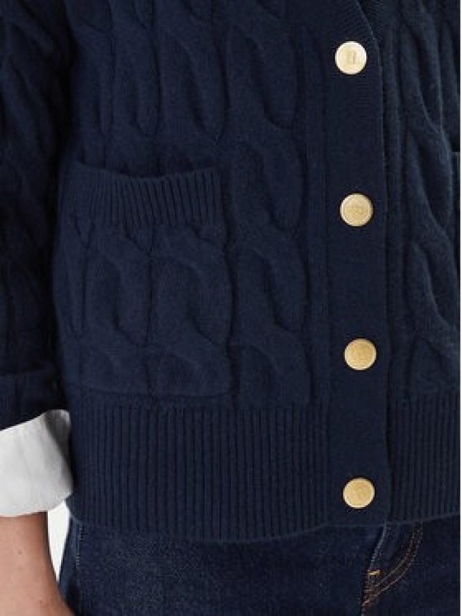 Tommy Hilfiger Kardigan WW0WW43089 Granatowy Regular Fit