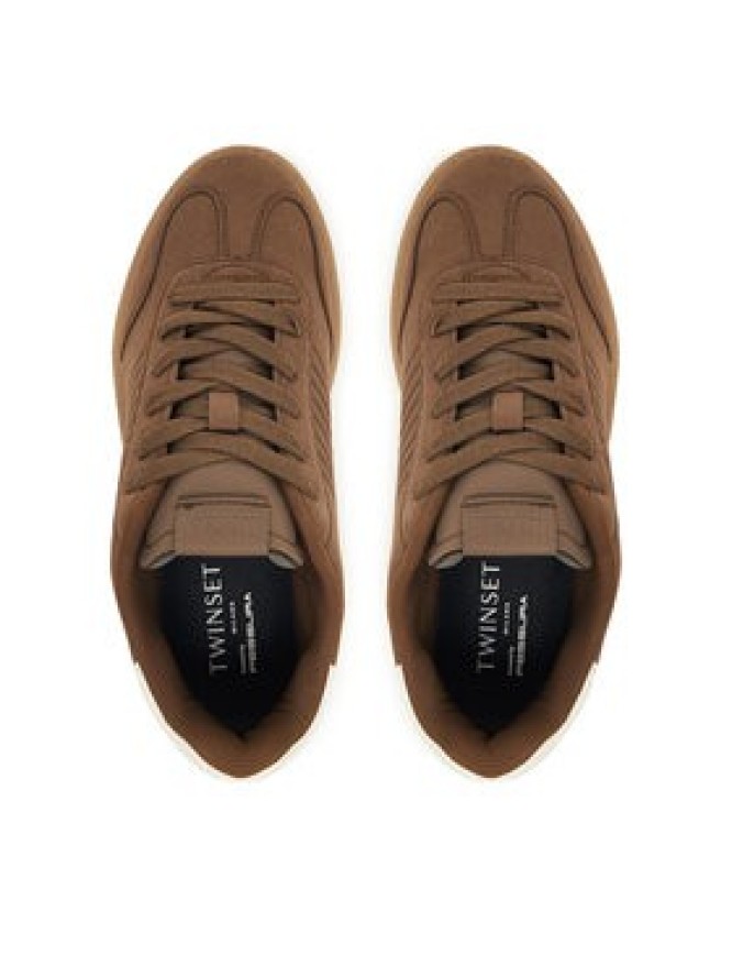 TWINSET Sneakersy 252TGT01E Brązowy