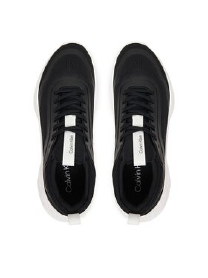 Calvin Klein Sneakersy Light Eva Run Sock Mesh Lycra HW0HW03023 Beżowy