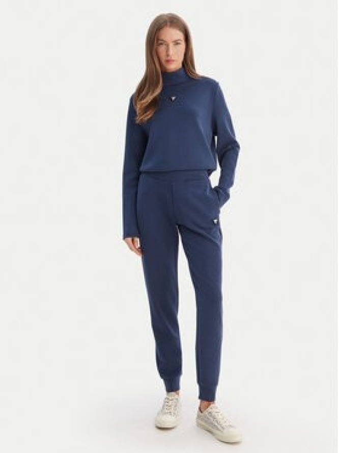 Guess Bluza V4YQ05 KCAY2 Granatowy Regular Fit