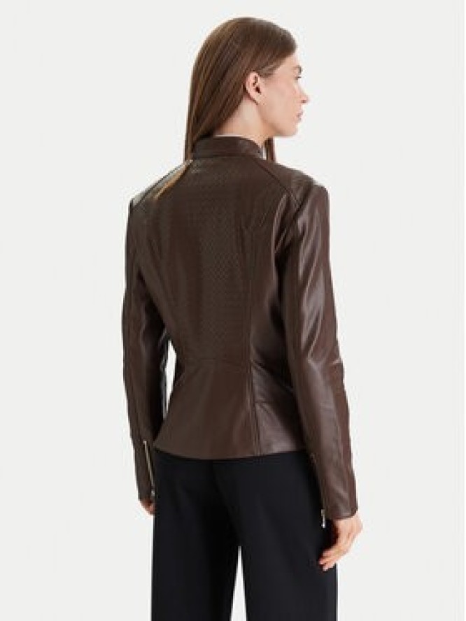 Guess Kurtka z imitacji skóry W6RL52 WL850 Brązowy Regular Fit