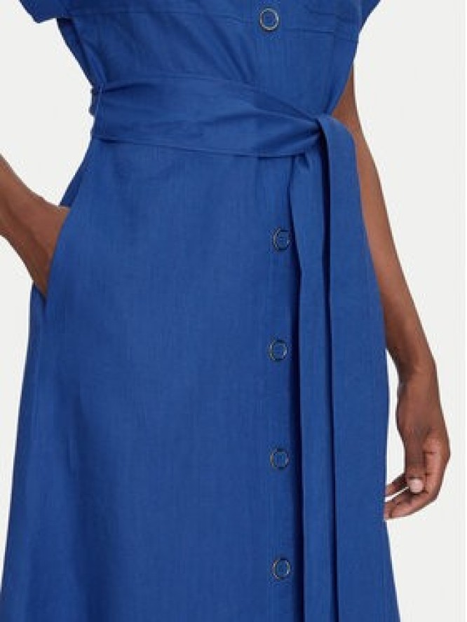 Luisa Spagnoli Sukienka koszulowa Patrono 542264 Niebieski Regular Fit