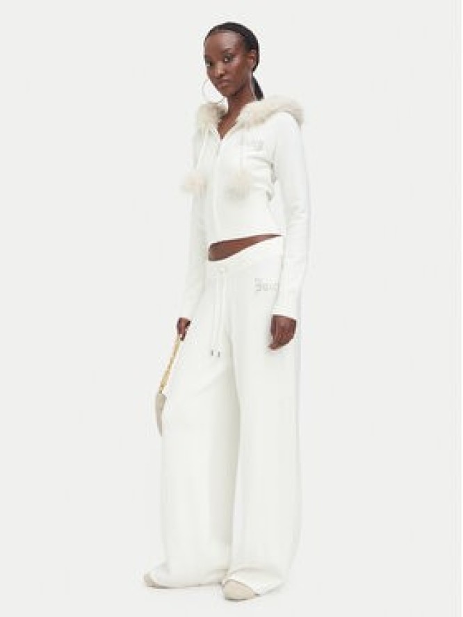 Juicy Couture Spodnie dzianinowe JCWBJ226310 Kremowy Relaxed Fit