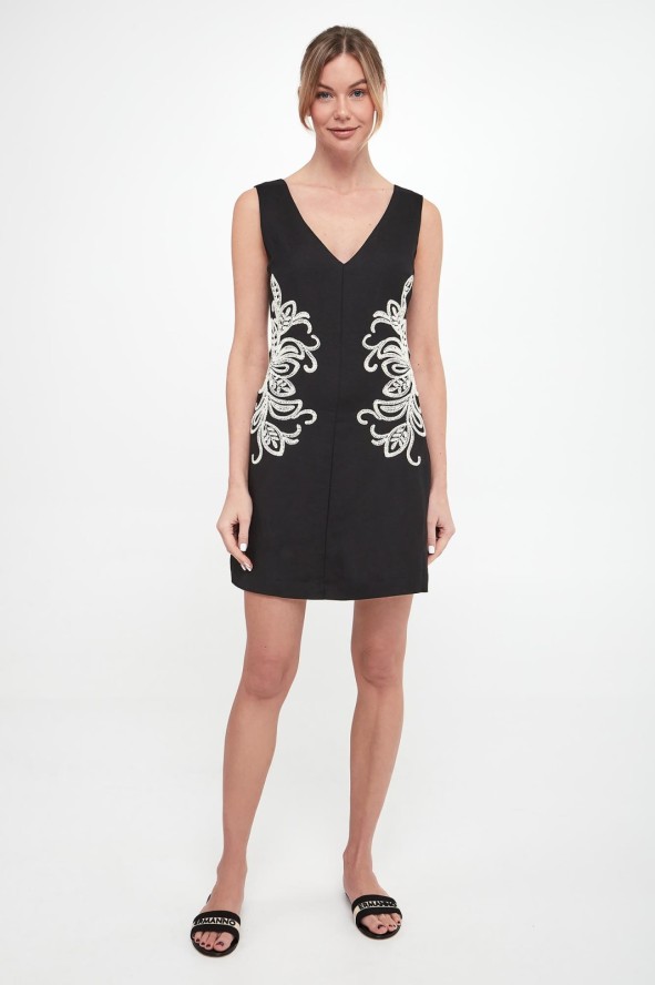 Sukienka lniana mini TWINSET U&B