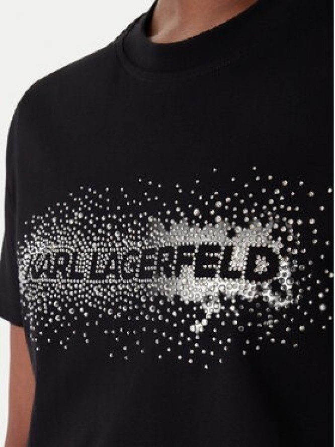 KARL LAGERFELD T-Shirt B1W17030 Czarny Regular Fit