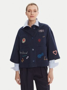 Weekend Max Mara Marynarka Assuan 2525046021 Granatowy Regular Fit