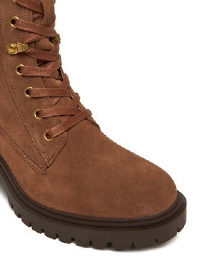 Tommy Hilfiger Trzewiki Th Shearling Lace Up Boot FW0FW08999 Brązowy