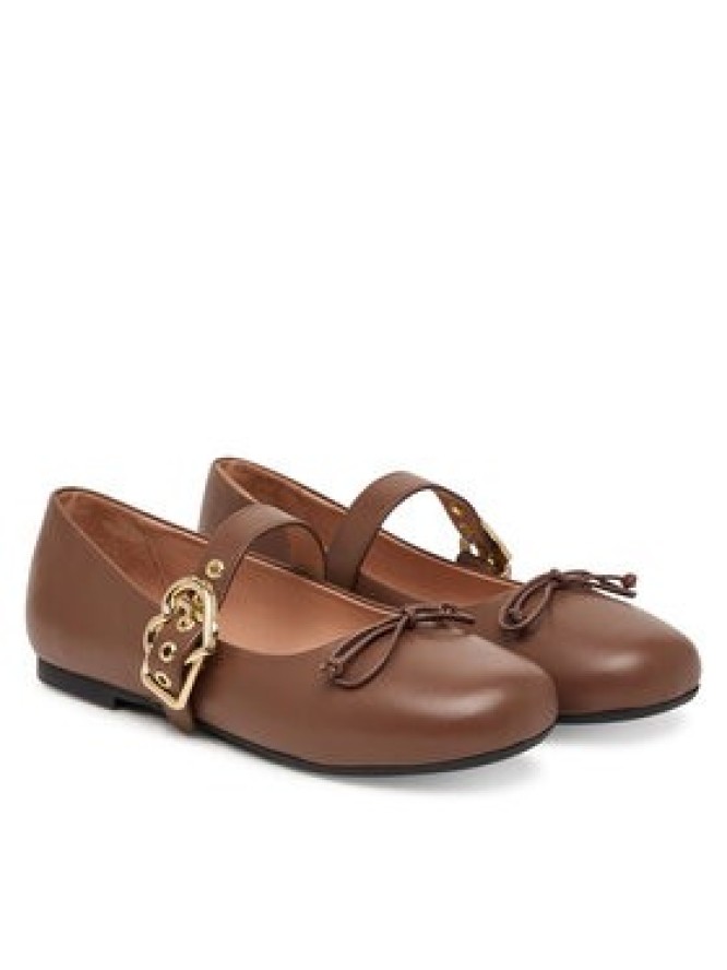 LOVE MOSCHINO Baleriny JA11091G1PIE0302 Brązowy