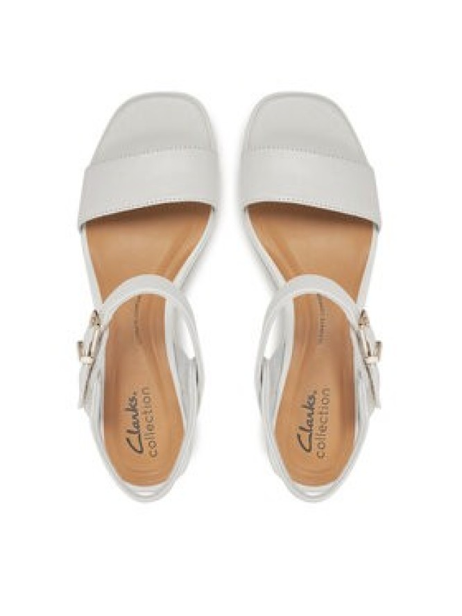 Clarks Sandały Jaylan Ray 26181660 Biały