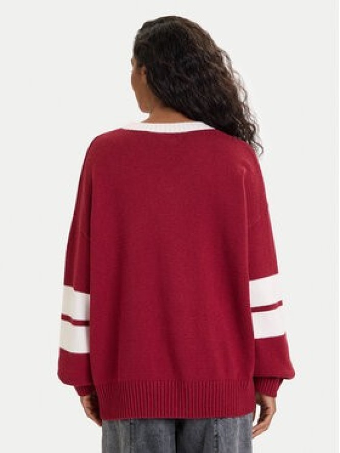 Guess Jeans Sweter 178814 Czerwony Classic Fit