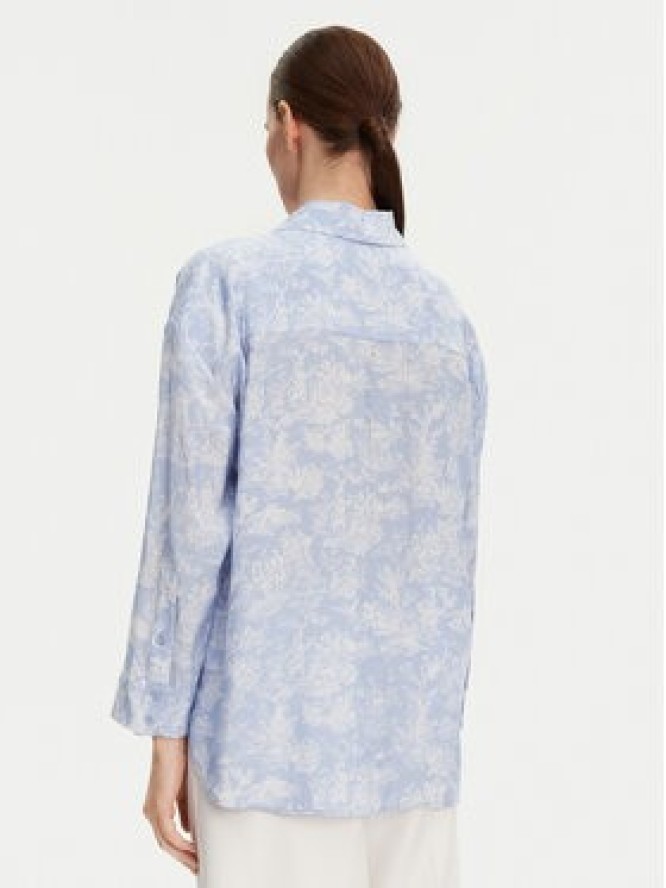 Munthe Koszula Filius 251102525120 Niebieski Loose Fit