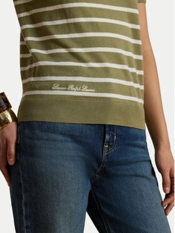 LAUREN RALPH LAUREN T-Shirt Eyelah 200P13973001 Zielony Regular Fit