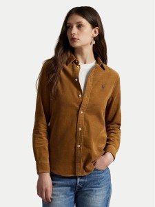 Polo Ralph Lauren Koszula 211A93203004 Brązowy jasny Regular Fit