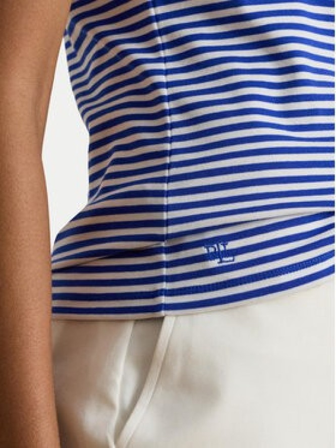 LAUREN RALPH LAUREN T-Shirt 200P03721004 Niebieski Slim Fit