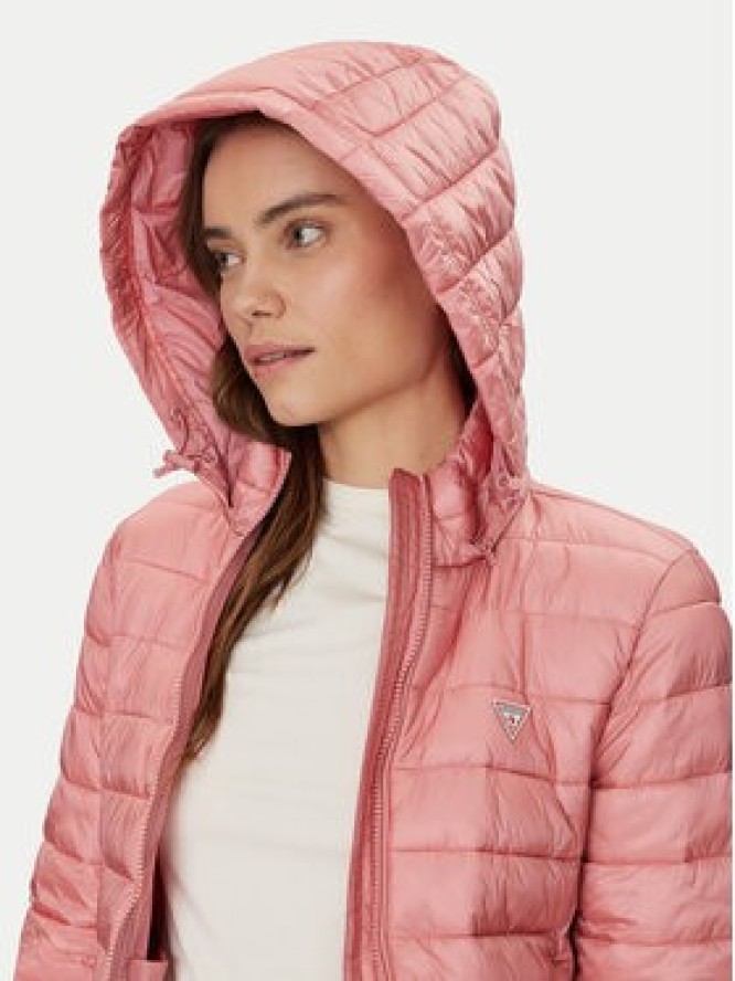 Guess Jeans Kurtka puchowa W5RL99 WHAB2 Różowy Regular Fit