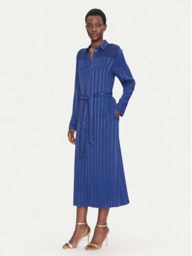 Fracomina Sukienka koszulowa FS25SD3002W413N8 Niebieski Regular Fit