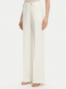 Maryley Spodnie materiałowe 25EB537/M26/43VA Écru Regular Fit