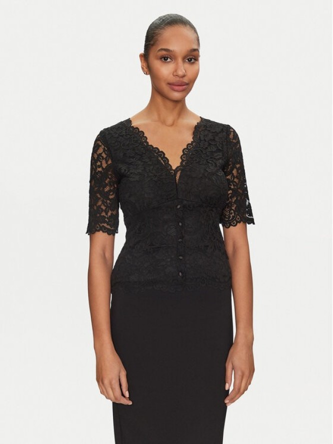 Morgan Bluzka 251-TANGO Czarny Slim Fit