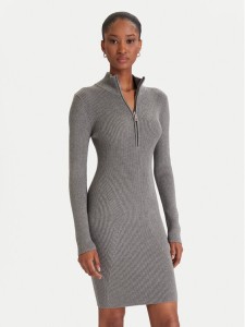 Guess Sukienka codzienna W5BK45 Z0572 Szary Slim Fit
