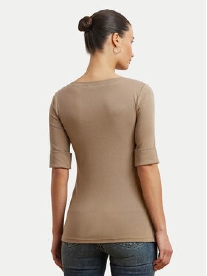 LAUREN RALPH LAUREN Bluzka 200654963191 Beżowy Slim Fit