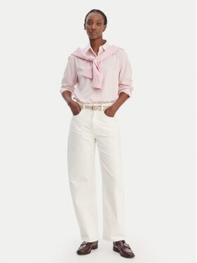 Tommy Hilfiger Jeansy WW0WW49500 Écru Barrel Fit