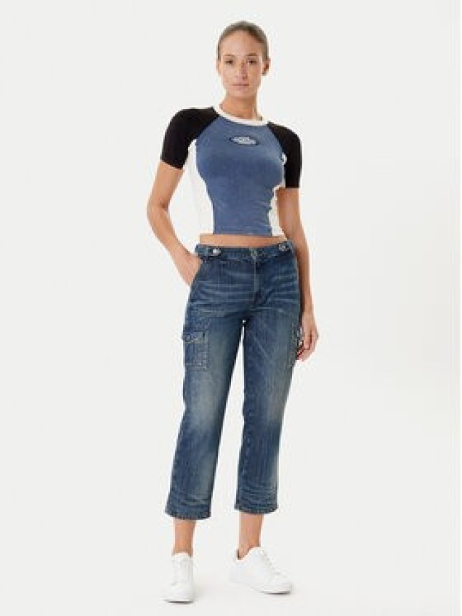 Guess Jeansy W5YA2D D5R0D Granatowy Straight Leg