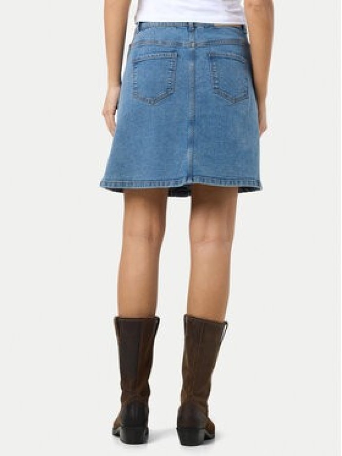 Noisy May Spódnica jeansowa Ronnie 27032521 Niebieski Regular Fit