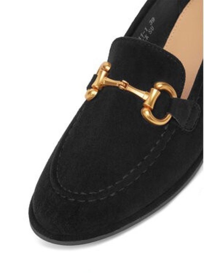 DeeZee Mokasyny 1-141-1 Czarny