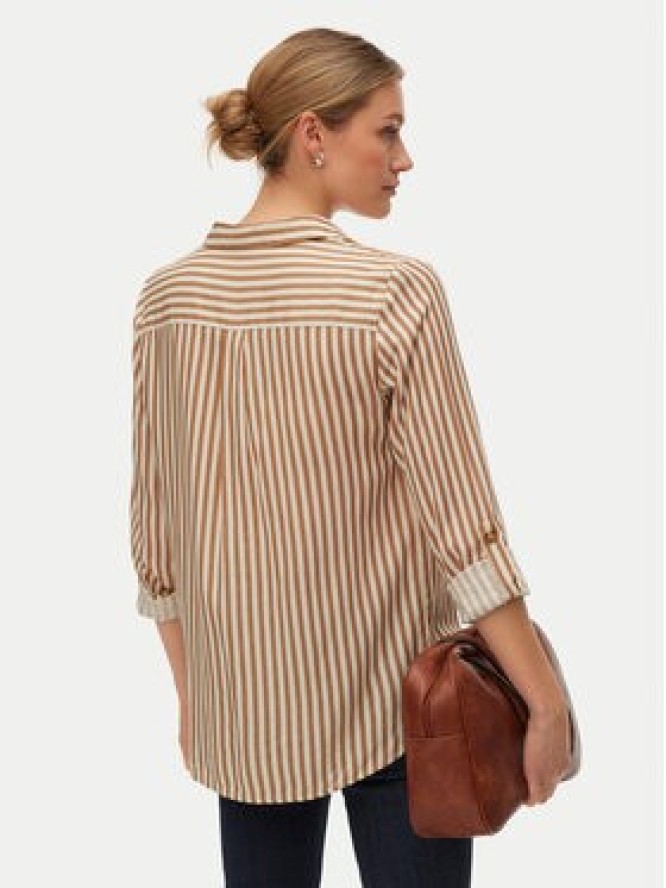 Vero Moda Koszula Bumpy 10275283 Beżowy Regular Fit