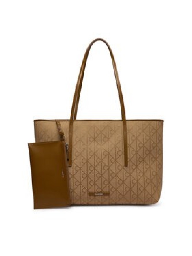 Calvin Klein Torebka Emblem Aop Jacquard LV04F3750G Khaki