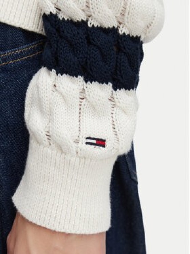 Tommy Jeans Sweter DW0DW22926 Granatowy Loose Fit
