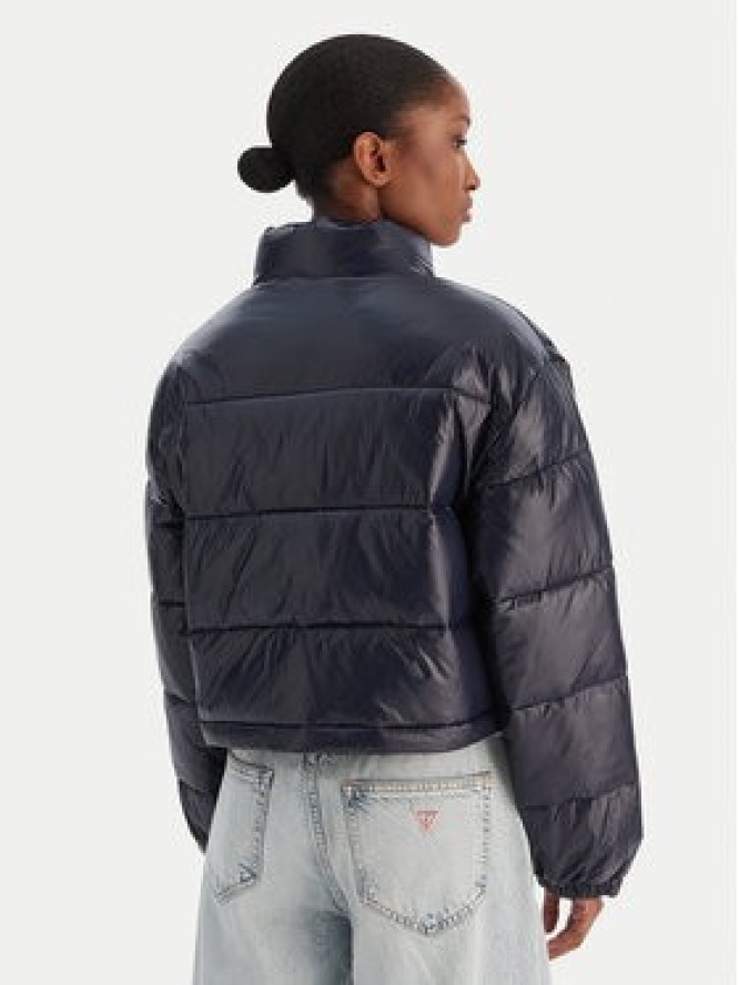 Calvin Klein Jeans Kurtka zimowa Shine Crop LV047D504G Granatowy Regular Fit