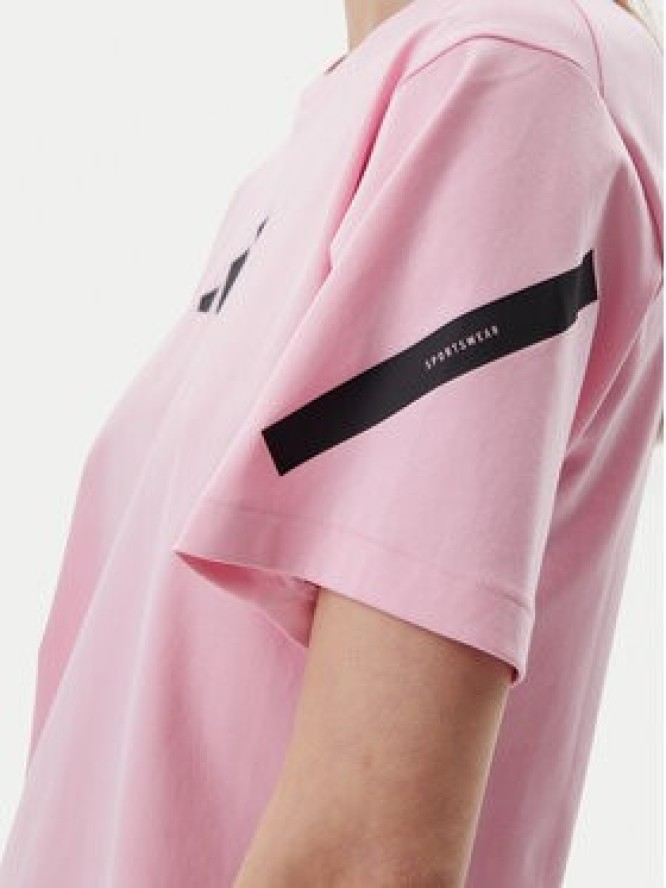 adidas T-Shirt Z.N.E. JC5401 Różowy Regular Fit