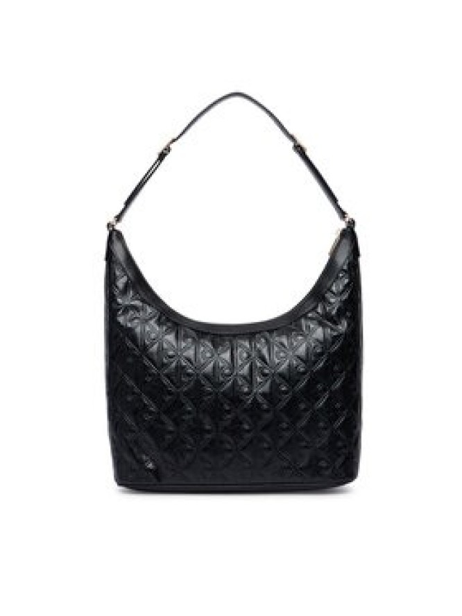 Calvin Klein Torebka Emblem Aop Debossed Medium Shbag LV04F3875G Czarny