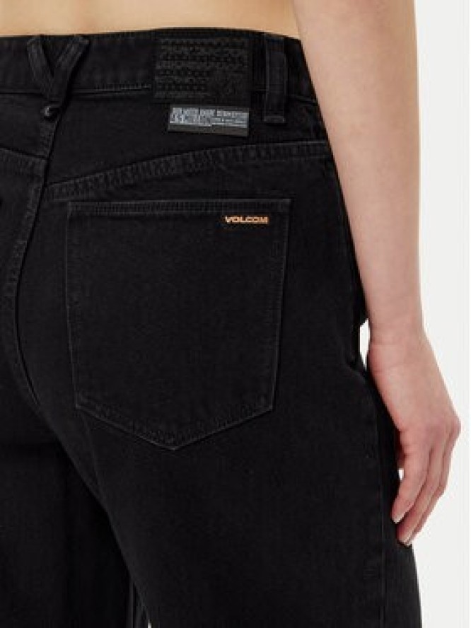 Volcom Jeansy Wellow B1912301 Czarny Loose Fit