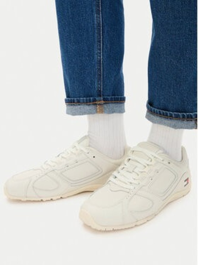 Tommy Jeans Sneakersy Archive '97 Lite Leather EN0EN02942 Biały