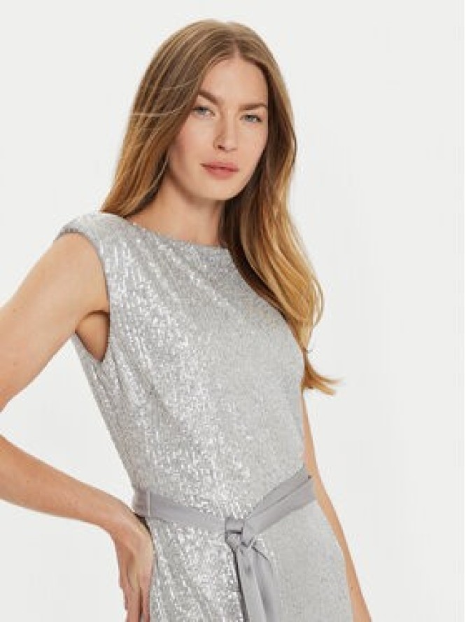 Joseph Ribkoff Sukienka wieczorowa 243775 Srebrny Regular Fit