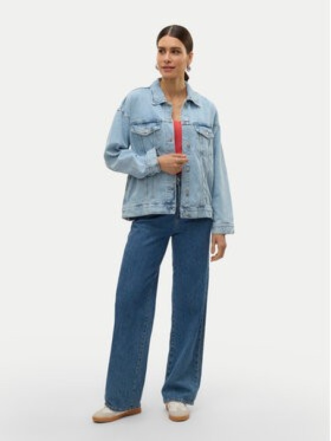 Vero Moda Kurtka jeansowa Tessa 10329868 Niebieski Relaxed Fit