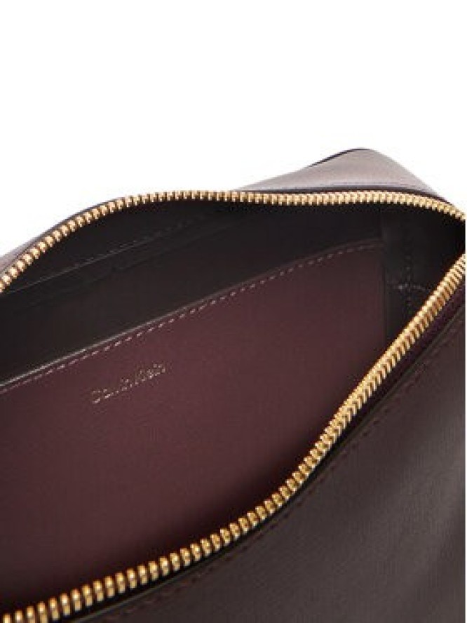 Calvin Klein Torebka Foil Logo Elongated Camera Bag LV04F3276G Bordowy
