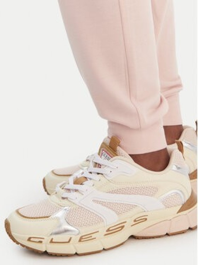 Guess Spodnie dresowe O6GB01 KCQP2 Różowy Regular Fit