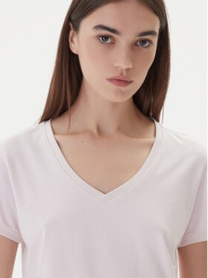 Guess T-Shirt W2YI45 J1314 Różowy Slim Fit