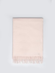 Szal damski z frędzlami różowy Herynias 600