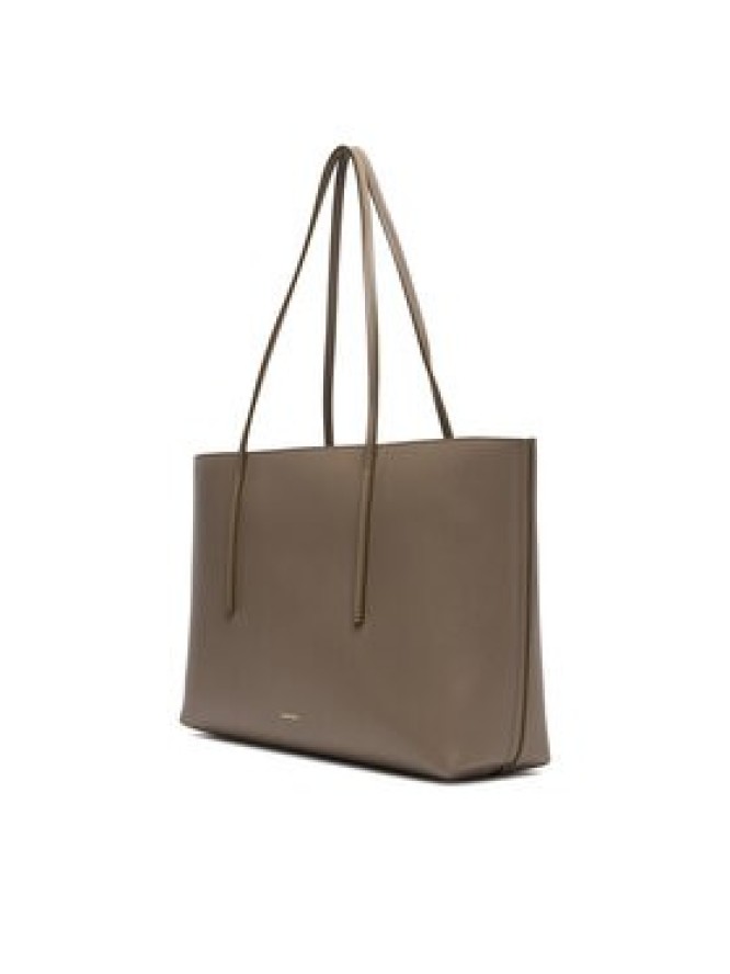 Calvin Klein Torebka Foil Logo Tote W/Pouch LV04F3274G Beżowy