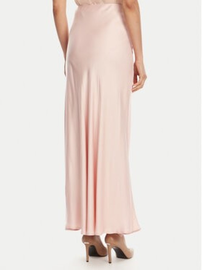 ViCOLO Spódnica maxi TD0472 Różowy Slim Fit