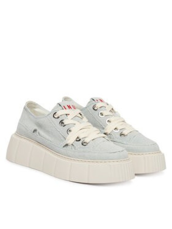 Inuikii Sneakersy Matilda Frayed 1001-001-0181 Niebieski jasny