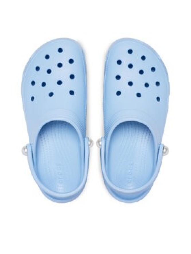Crocs Klapki Classic Platform Pearl Clog 211231 Niebieski