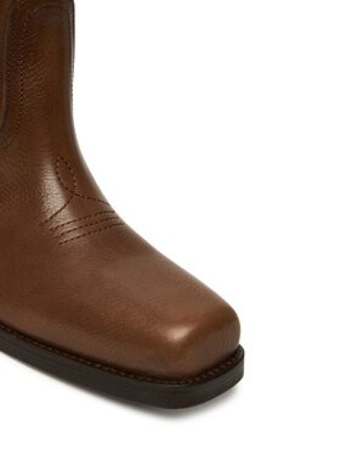 Weekend Max Mara Botki Ranch 2525796034600 Brązowy